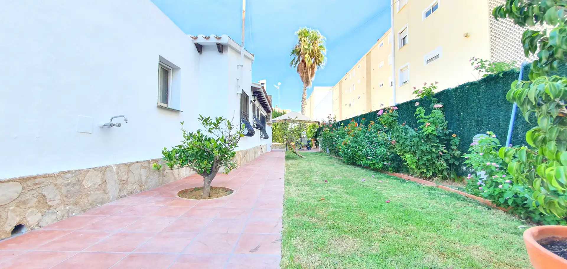 Garden of Houses for rent in Dénia  with Air Conditioner, Heating and Private garden