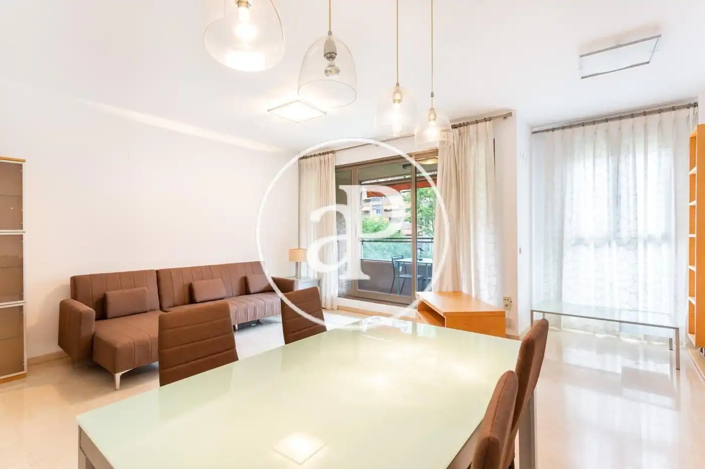 Dining room of Flat for rent in Valencia  with Air Conditioner, Heating and Private garden