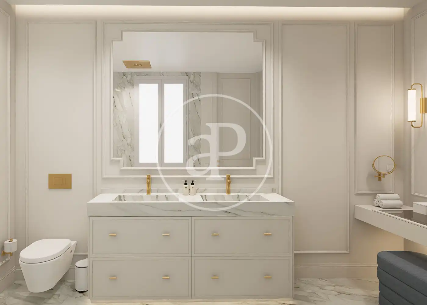 Bathroom of Flat for sale in Madrid  with Air Conditioner, Heating and Furnished