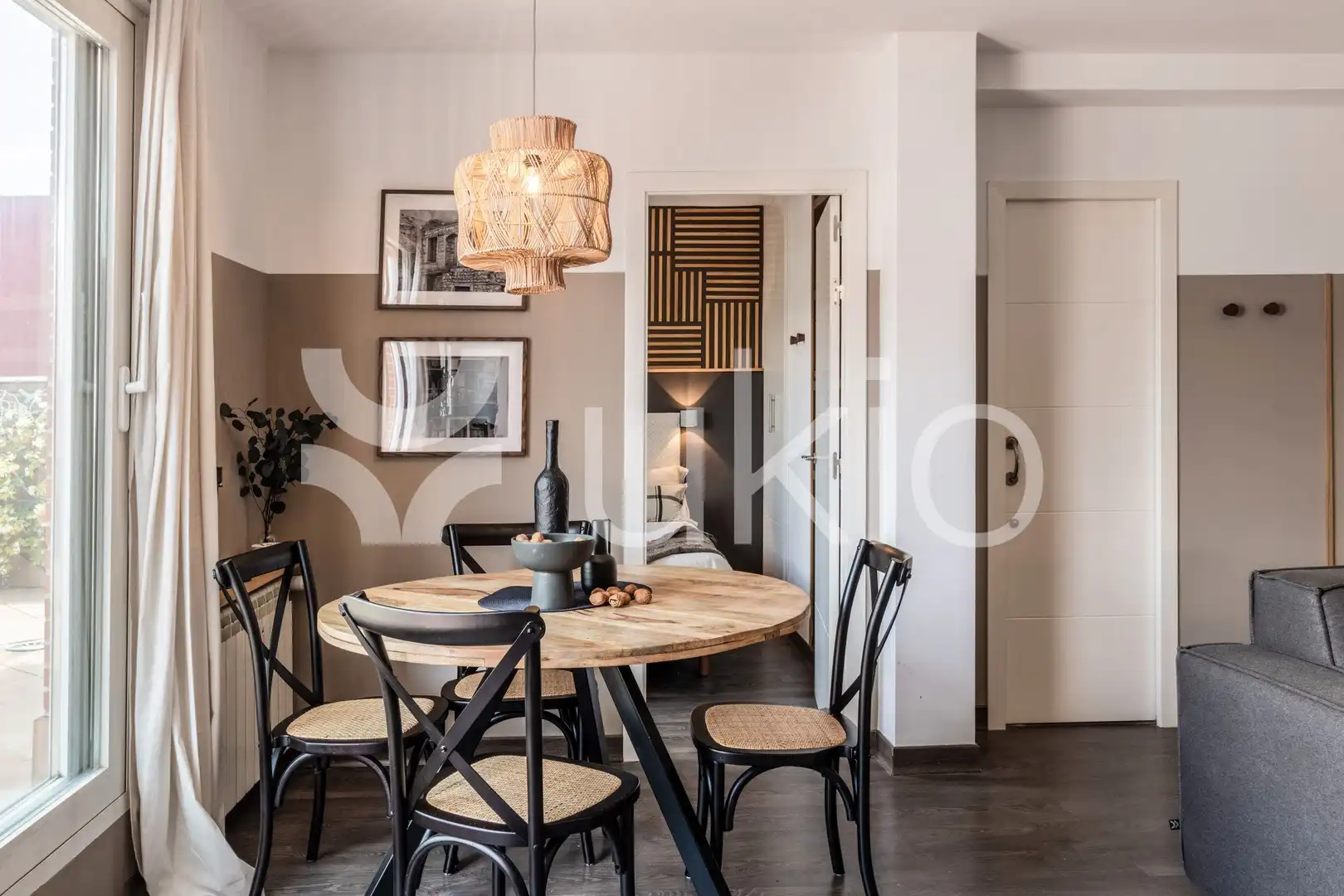 Menjador de Apartament de lloguer en Madrid amb Aire condicionat, Calefacció i Terrassa