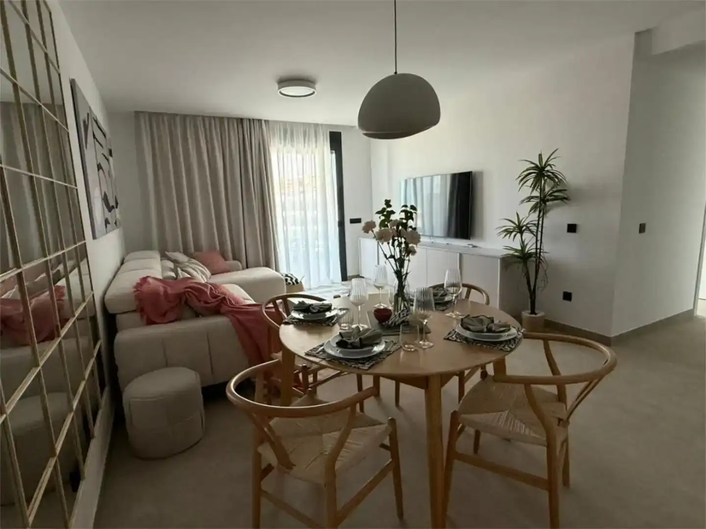Wohnzimmer von Wohnung zur Miete in Adeje mit Schwimmbad