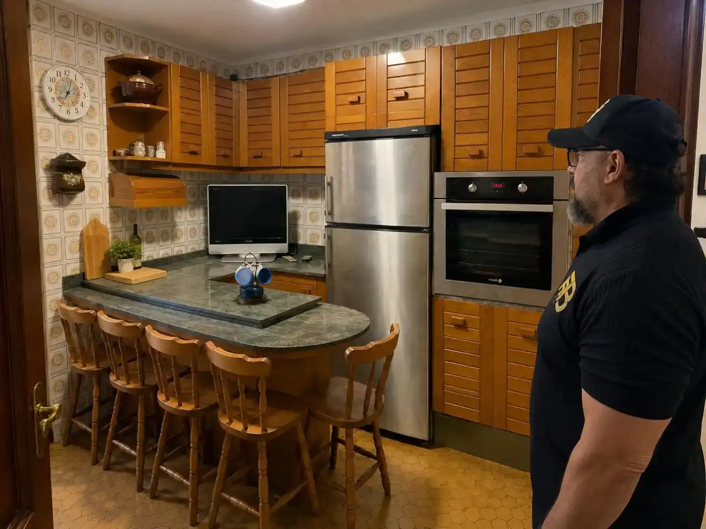 Cocina de Piso en venta en Vigo  con Jardín privado, Trastero y Amueblado