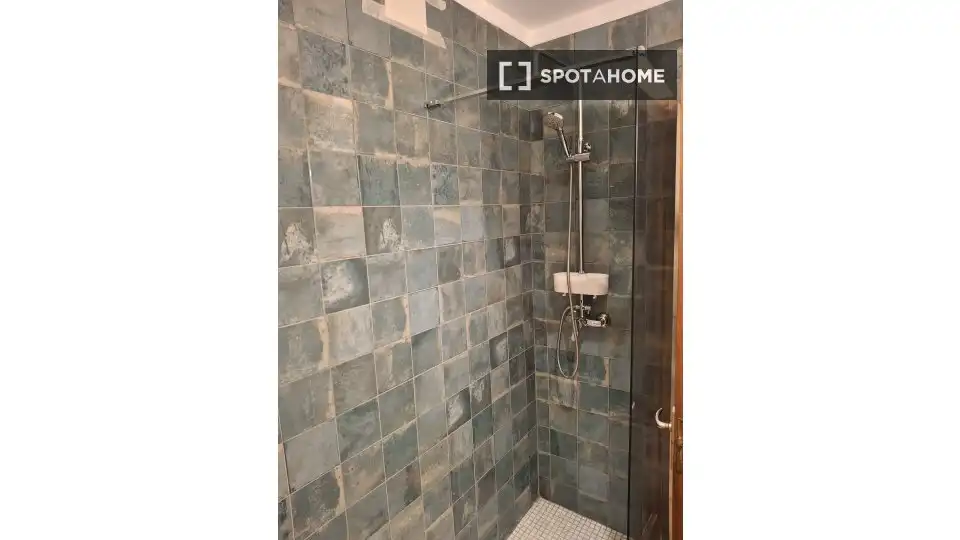 Bathroom of Flat for share in  Palma de Mallorca  with Air Conditioner, Terrace and Furnished