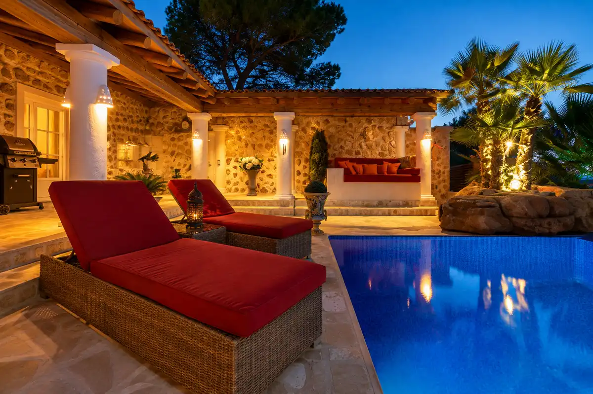 Terrace of Houses for rent in Santa Eulària des Riu  with Air Conditioner, Heating and Private garden