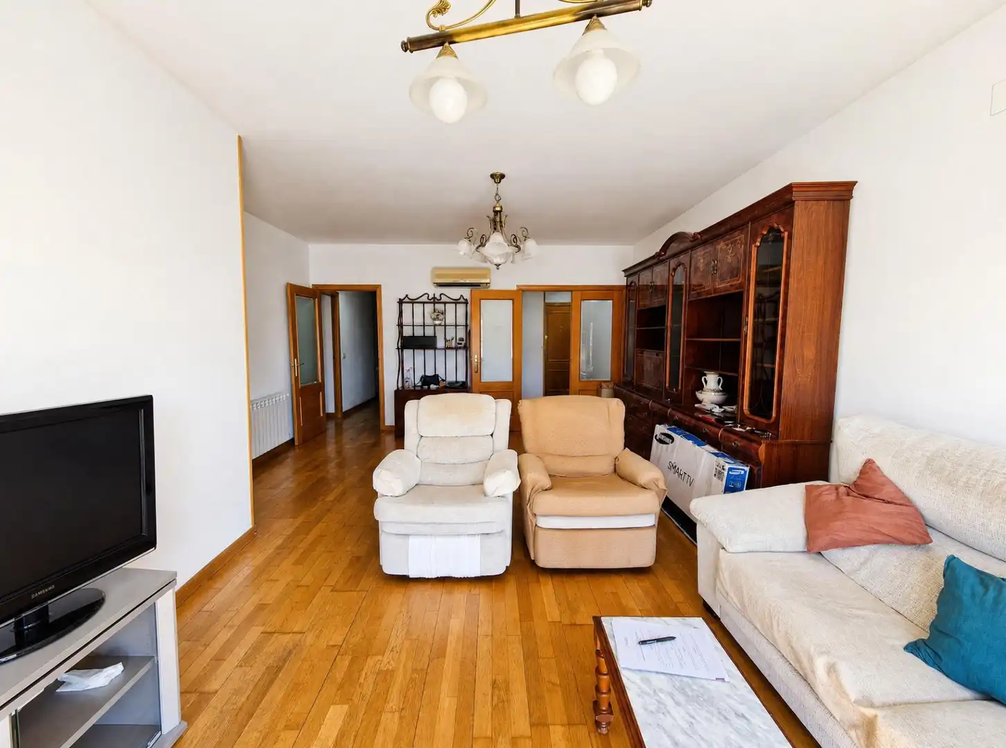 Sala de estar de Piso en venta en Plasencia con Aire acondicionado, Calefacción y Parquet