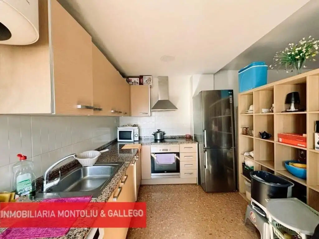 Kitchen of Flat for sale in Almazora / Almassora  with Terrace, Furnished and Balcony