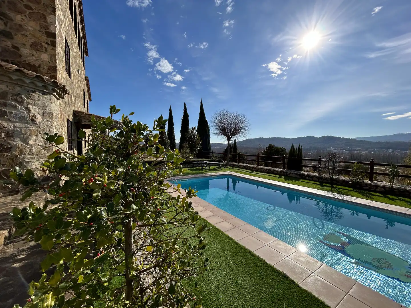 Piscina de Casa o chalet en venta en Sant Julià del Llor i Bonmatí con Aire acondicionado, Jardín privado y Terraza