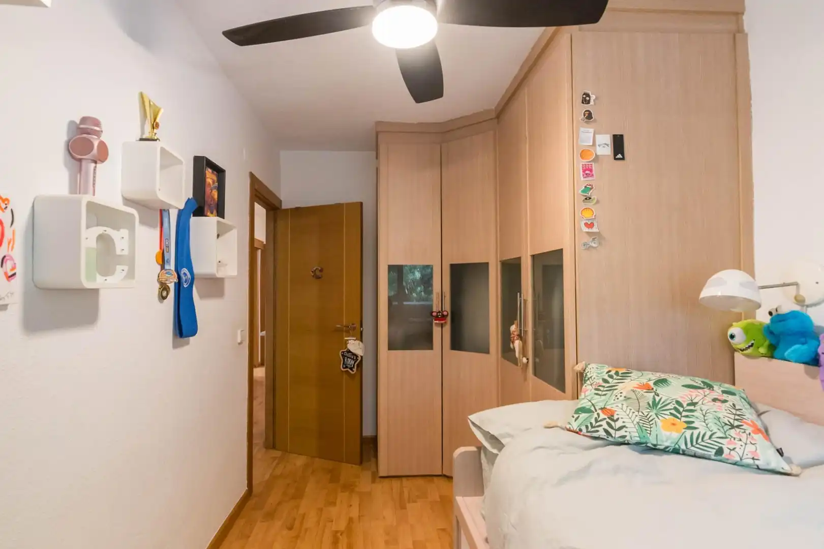 Dormitori de Casa adosada de lloguer en Murcia amb Calefacció, Parquet i Terrassa