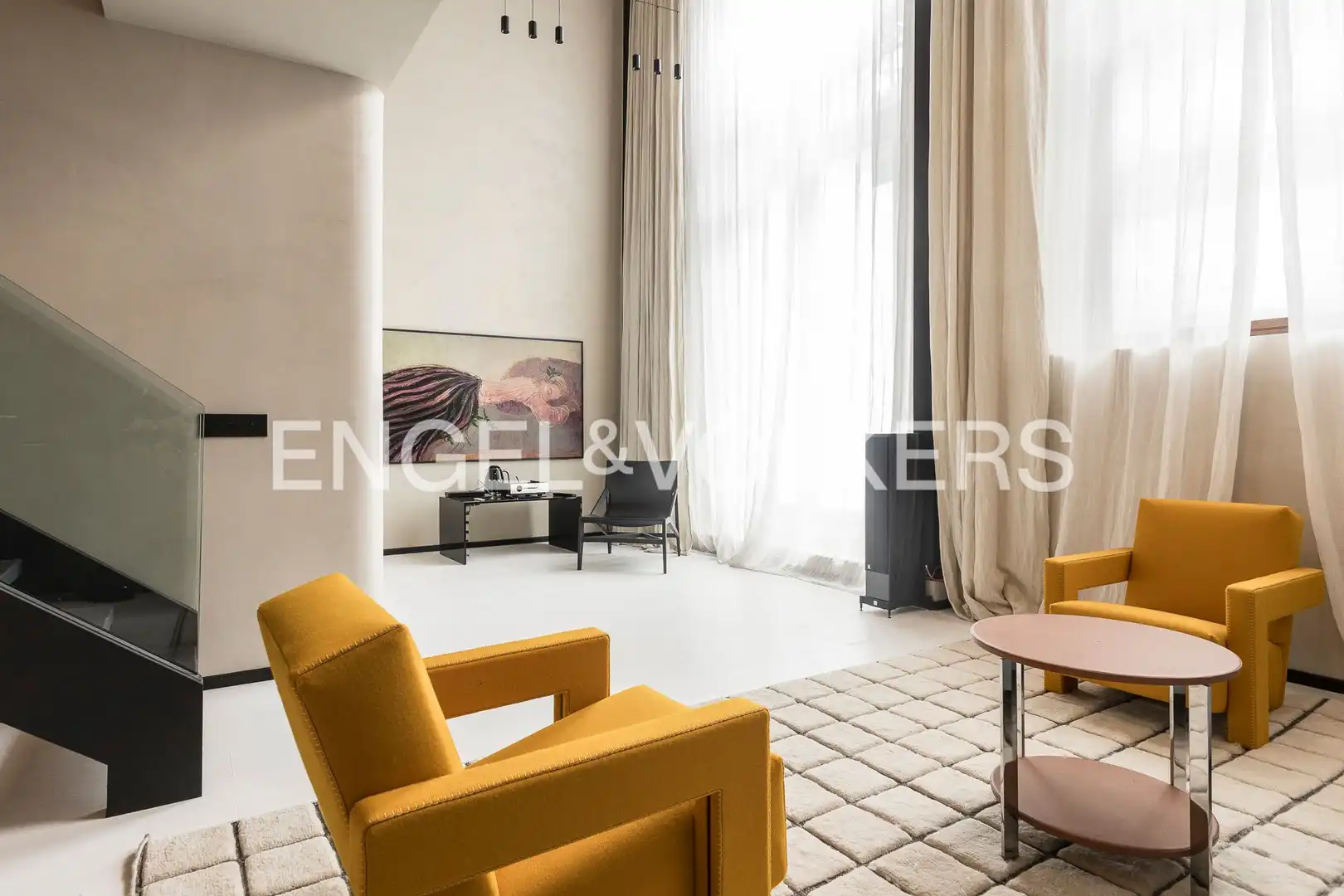 Wohnzimmer von Wohnung zur Miete in Barcelona mit Klimaanlage, Heizung und Parkett