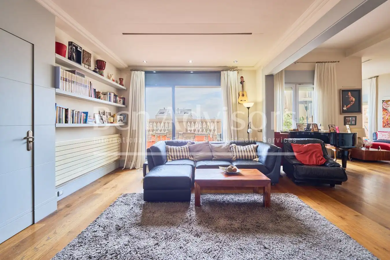 Living room of Attic for sale in Barcelona  with Air Conditioner, Heating and Parquet flooring