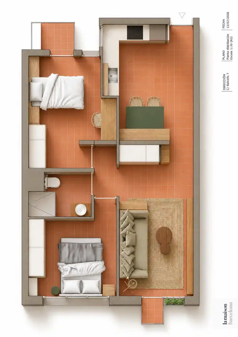 Piso con terraza en venta en Carrer de Balcells, imagen 14