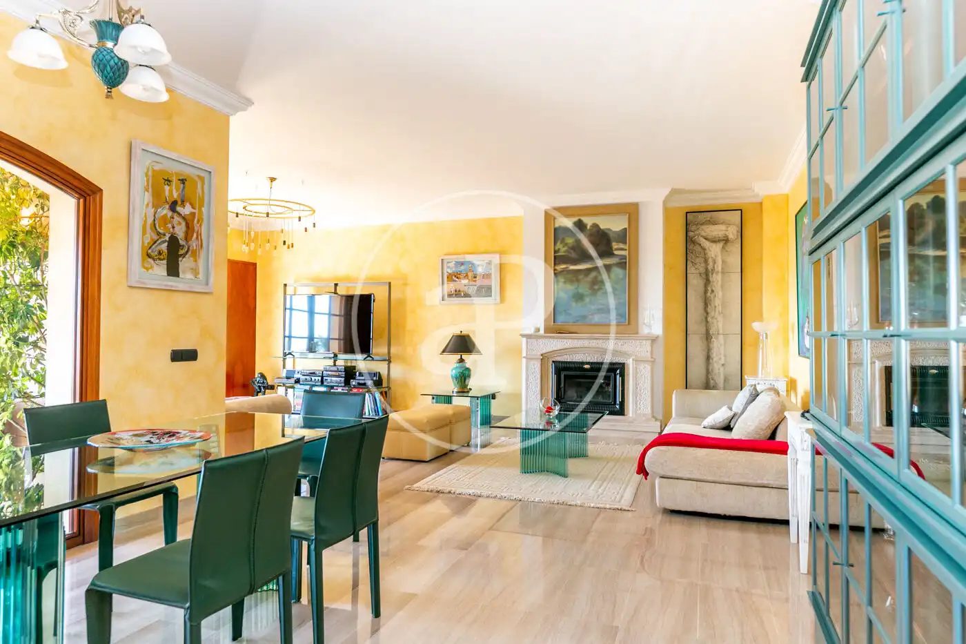 Living room of Houses for rent in Bunyola  with Air Conditioner, Heating and Private garden