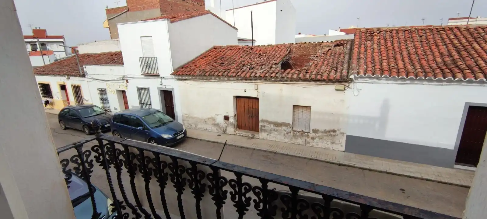 Vista exterior de Casa o chalet en venta en Fuente del Maestre con Terraza y Balcón