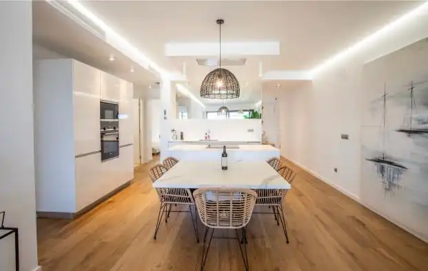 Kitchen of Duplexes for rent in La Alcaidesa  with Air Conditioner, Heating and Private garden