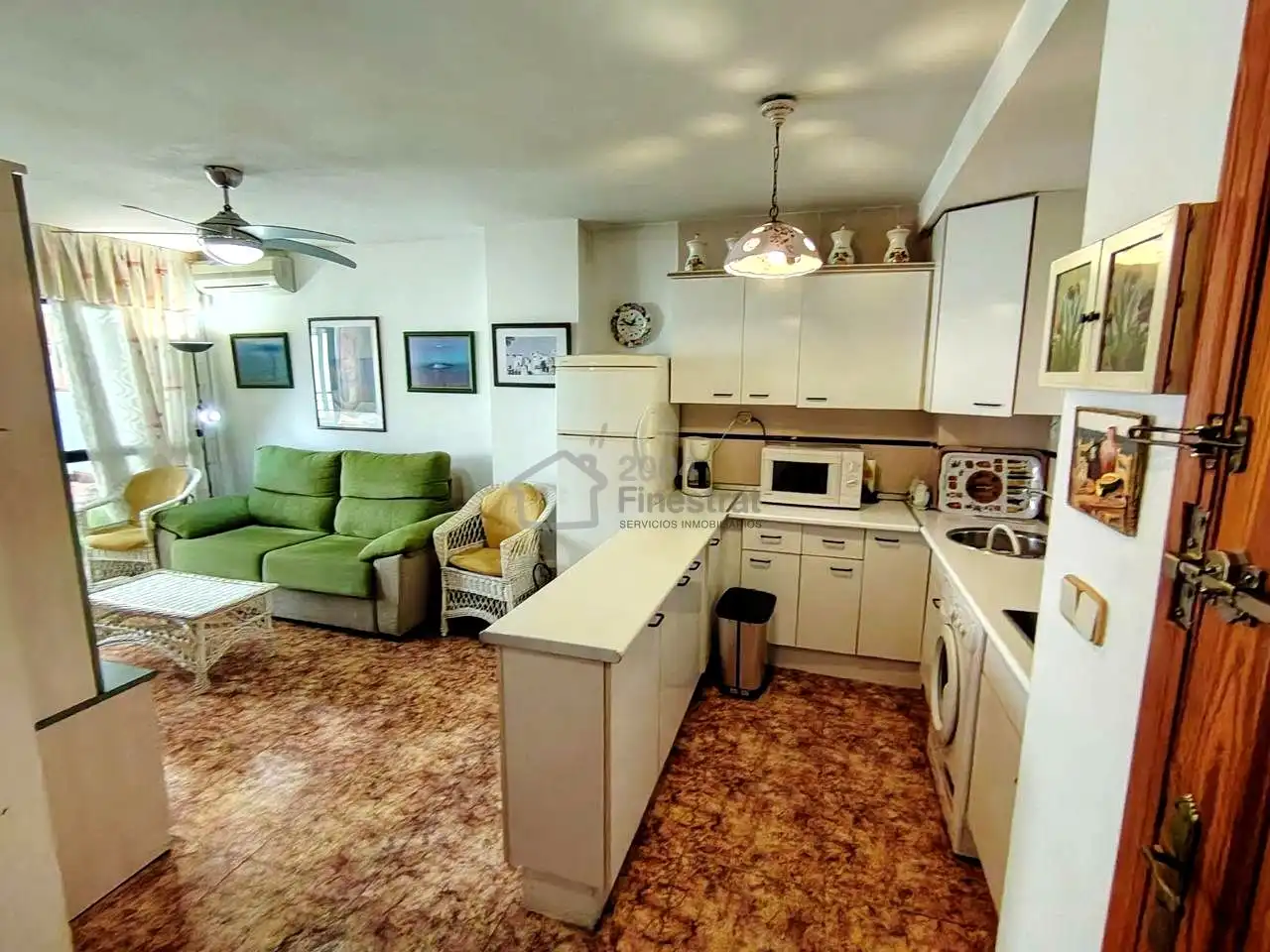 Kitchen of Flat for sale in Finestrat  with Air Conditioner, Terrace and Swimming Pool
