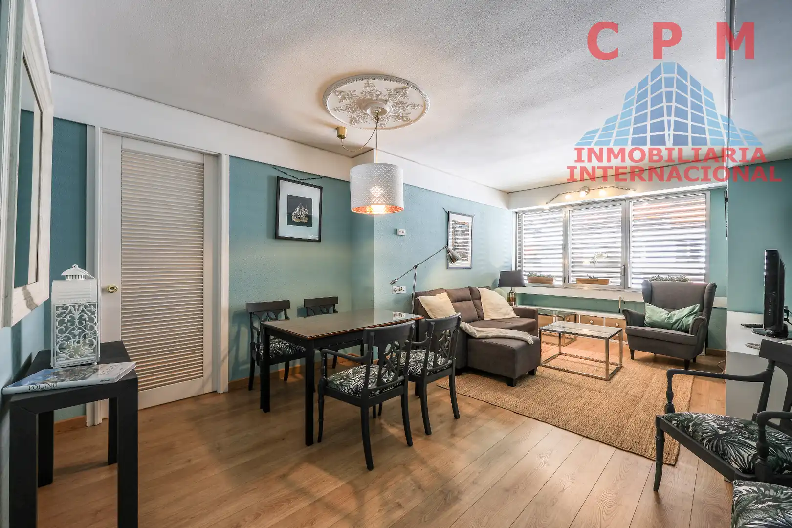Wohnzimmer von Wohnung zur Miete in Madrid mit Klimaanlage, Heizung und Parkett