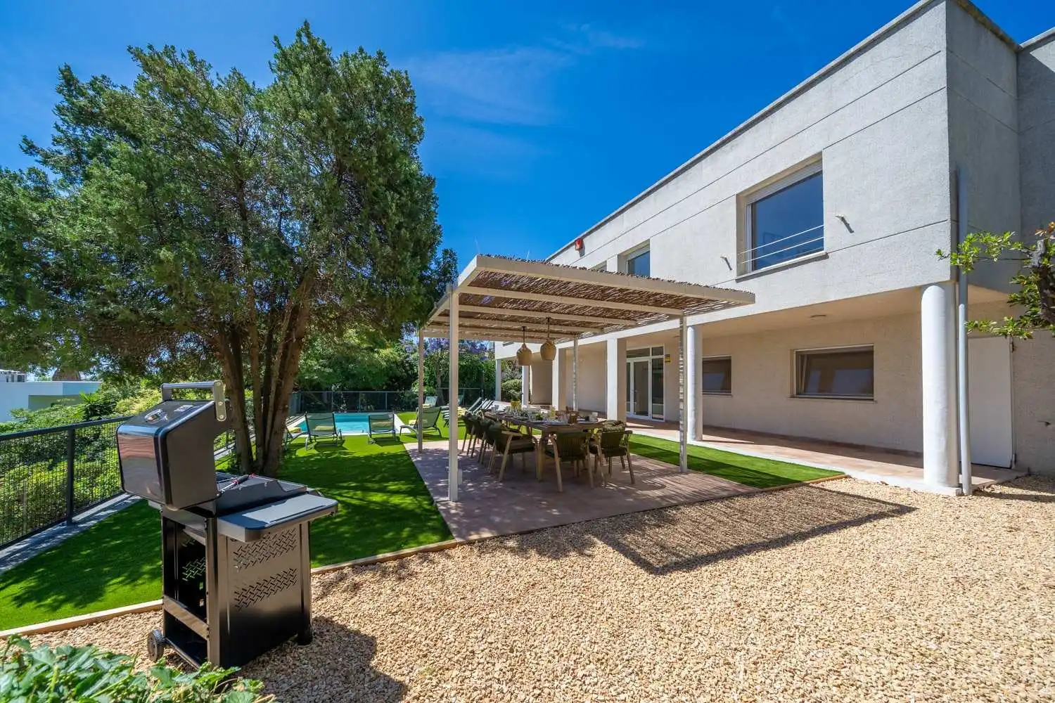 Terraza de Casa o chalet de alquiler en Blanes con Aire acondicionado, Calefacción y Jardín privado