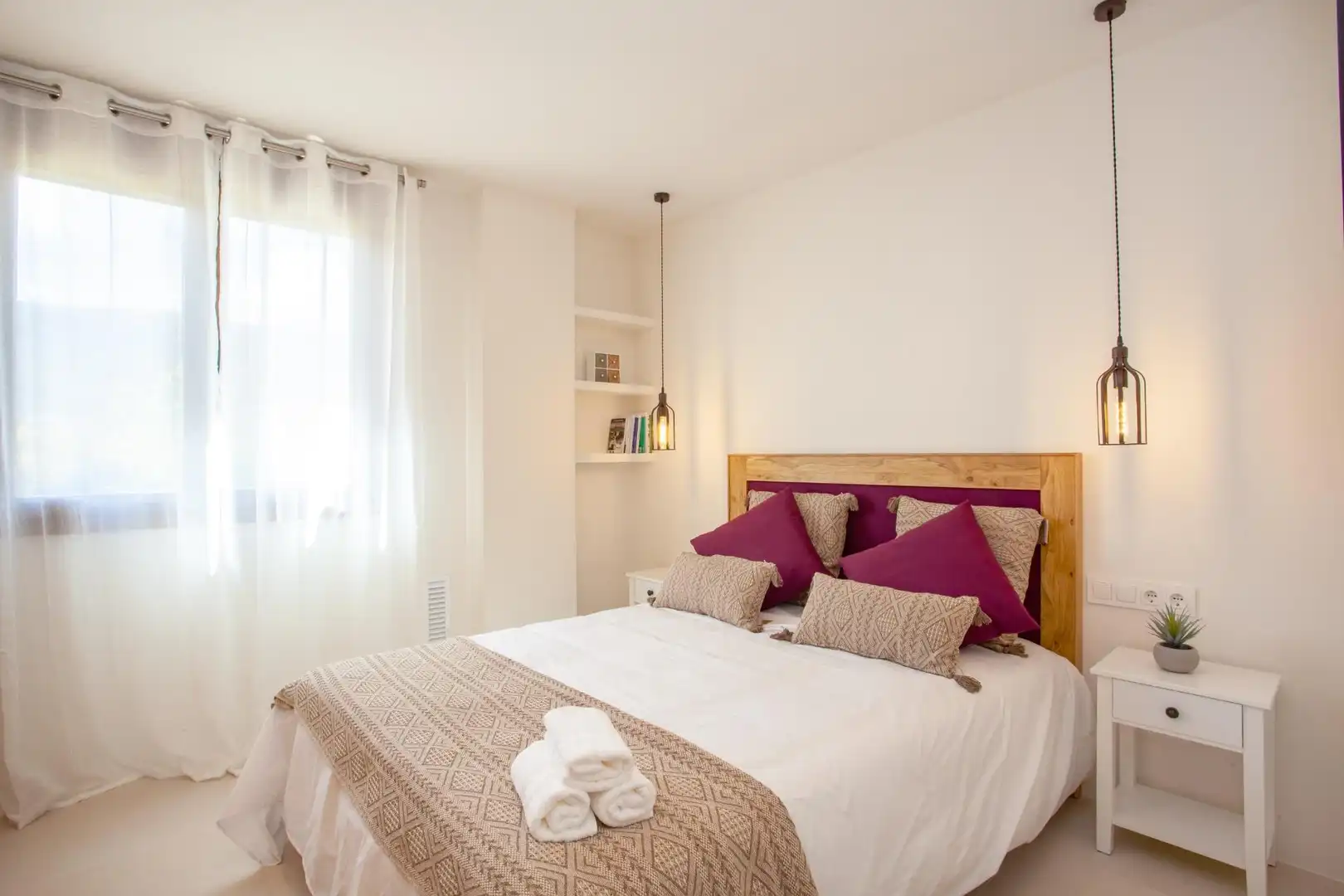 Schlafzimmer von Haus oder Chalet zur Miete in Pedreguer mit Klimaanlage, Heizung und Privatgarten