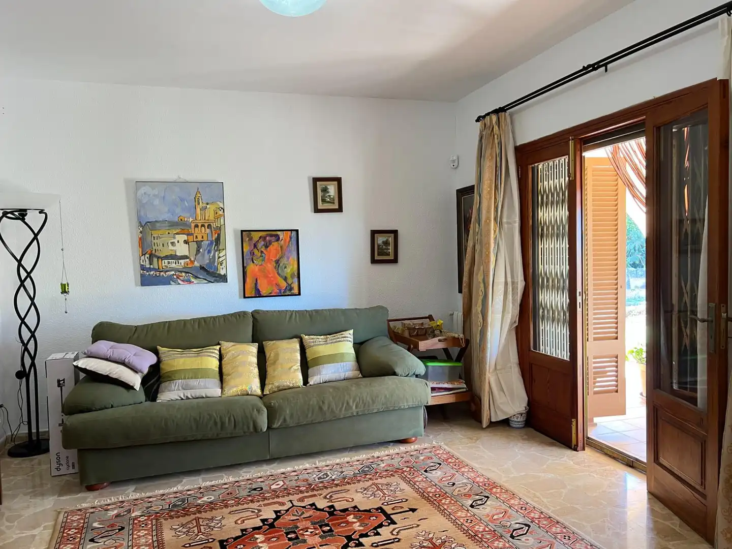 Sala de estar de Finca rústica en venta en Inca con Aire acondicionado, Calefacción y Jardín privado