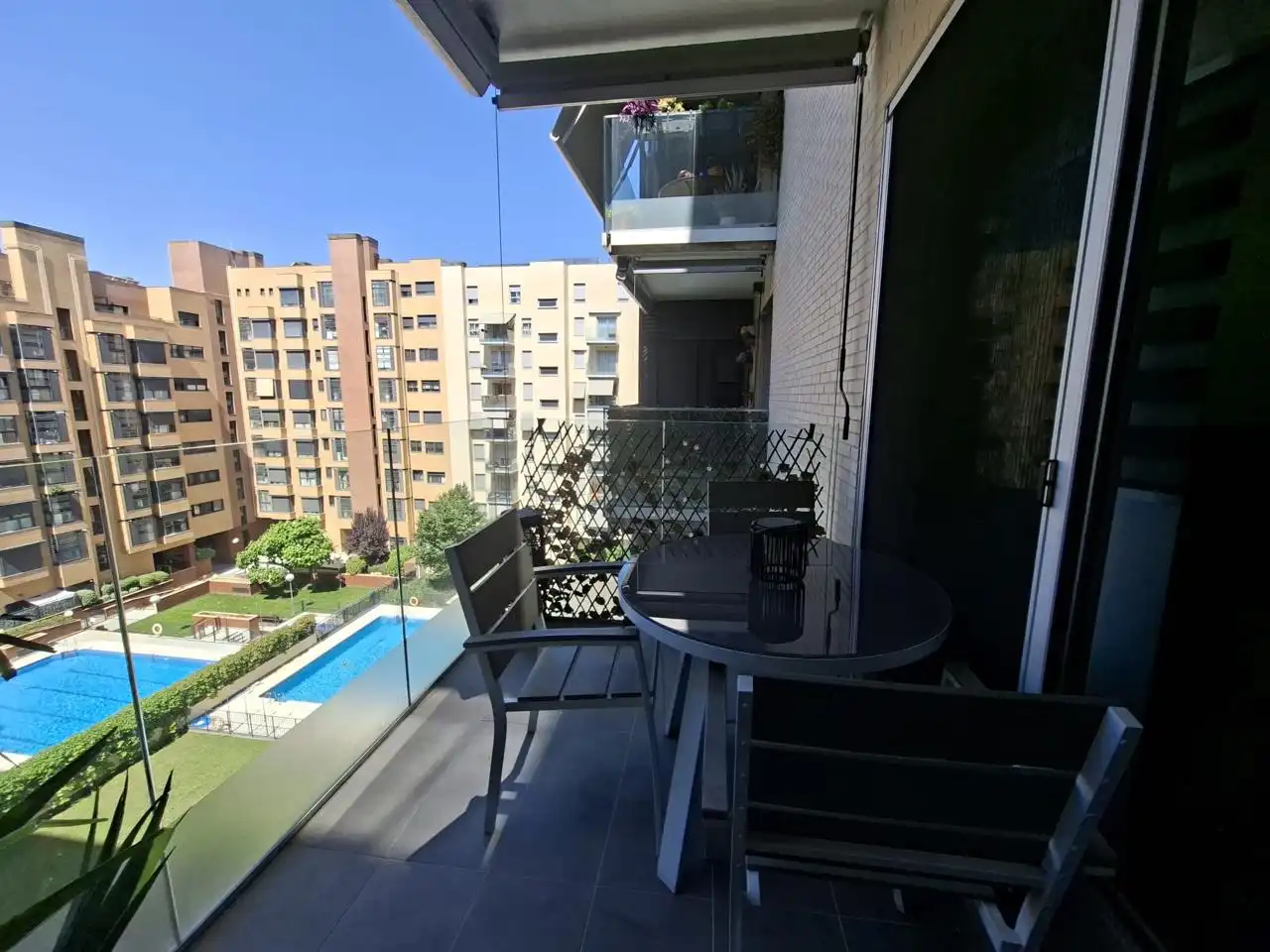 Balcony of Flat for sale in Madrid  with Air Conditioner, Heating and Terrace