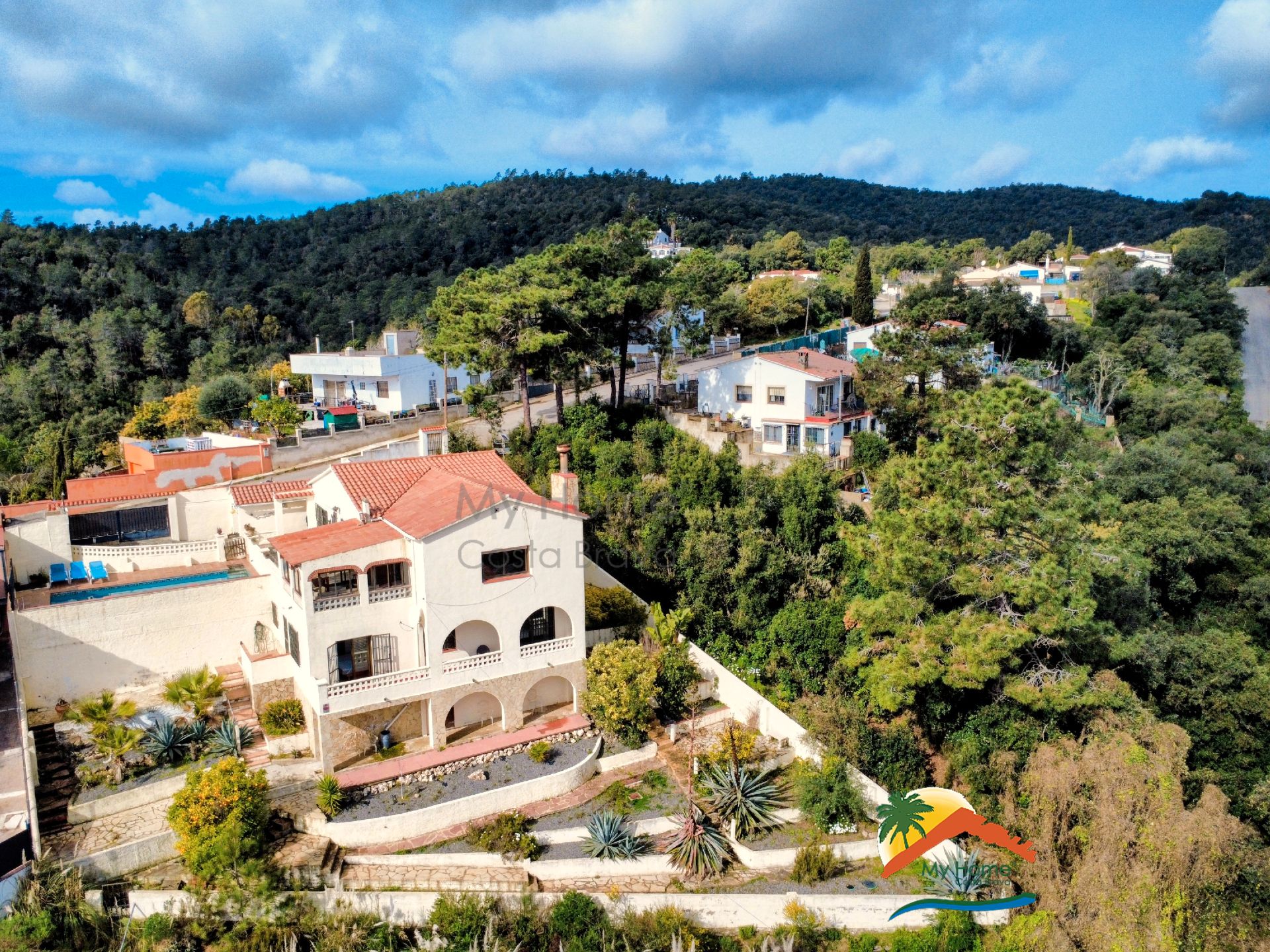 Exterior view of House or chalet for sale in Lloret de Mar  with Air Conditioner, Heating and Private garden