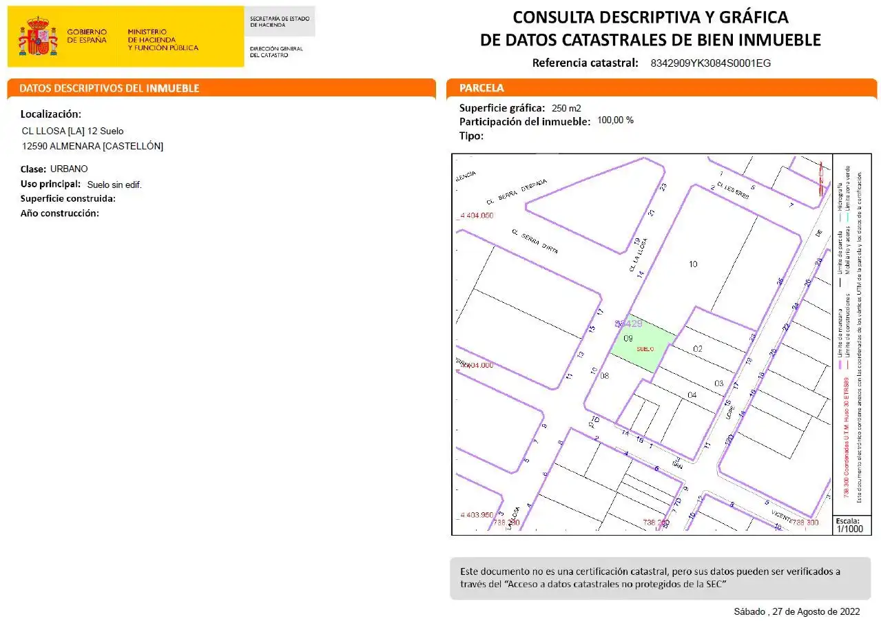 Terreny residencial en venda a Carrer la Llosa 11, imagen 3