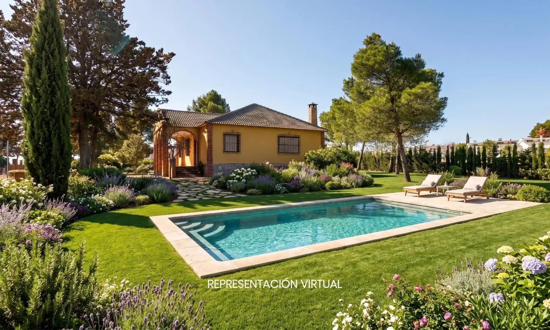 Chalet con jardín en venta en Villafranca de los Caballeros