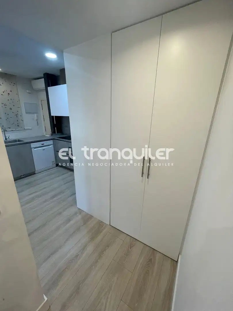 Cuina de Pis de lloguer en Madrid amb Aire condicionat, Parquet i Moblat