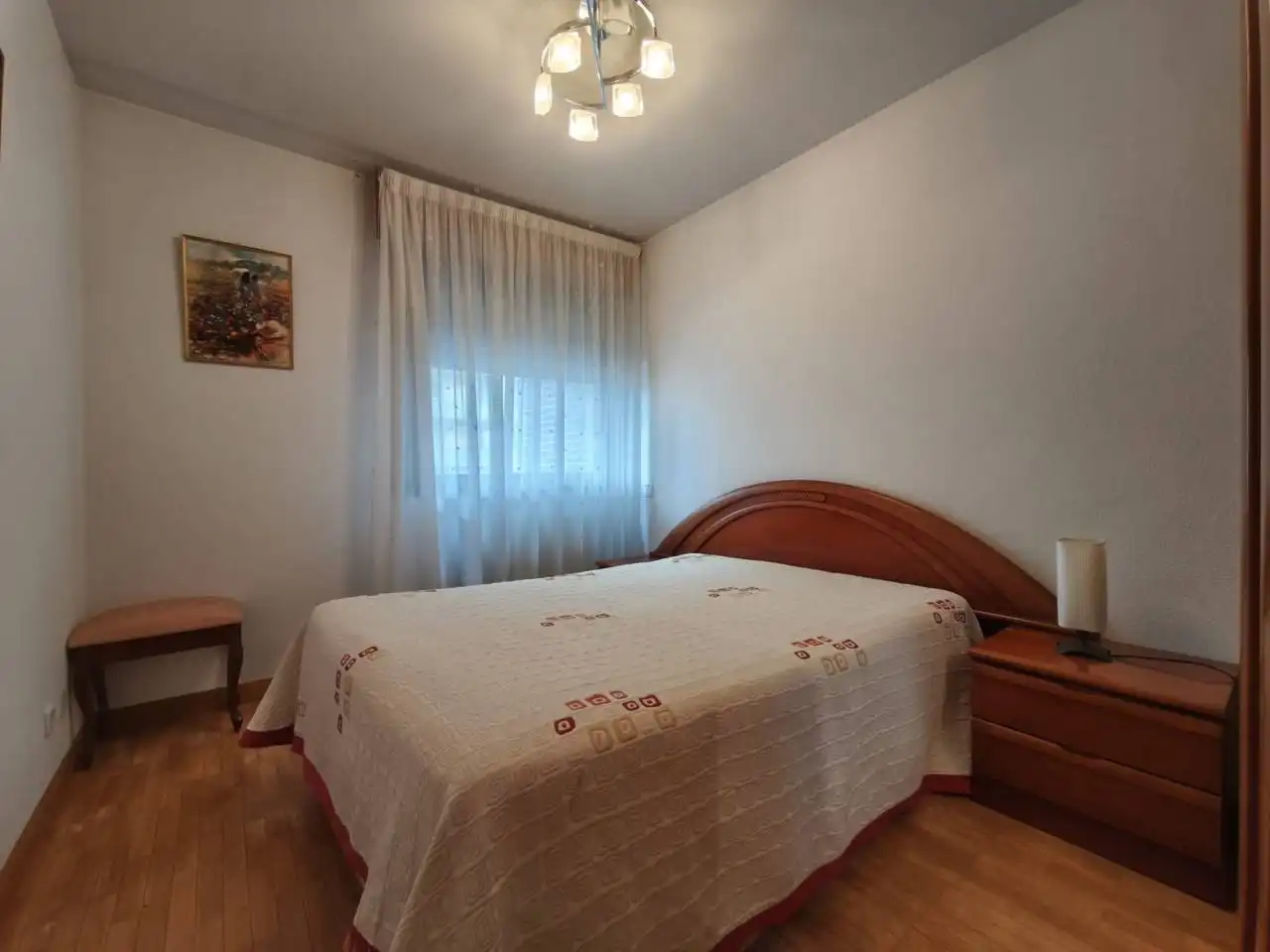 Bedroom of Flat for sale in Burgos  with Heating, Parquet flooring and Terrace
