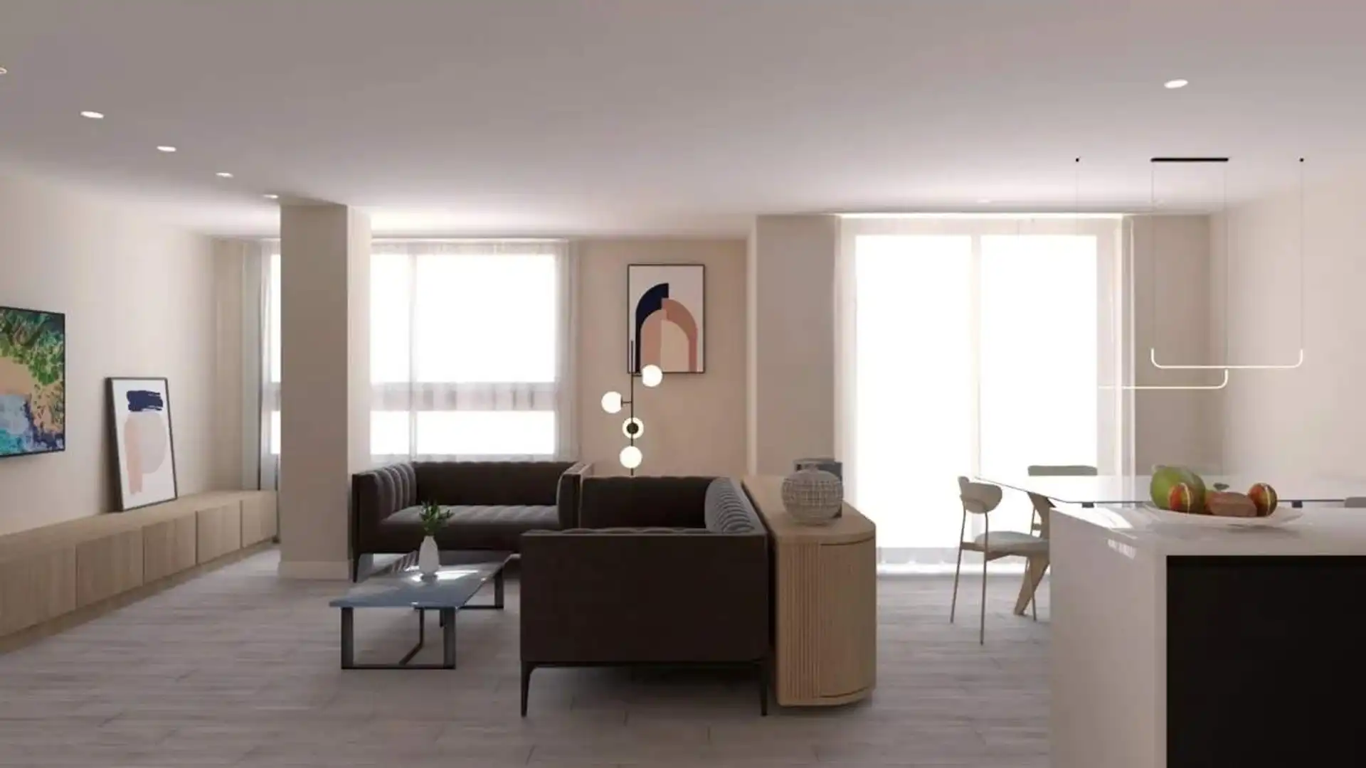 Sala de estar de Piso en venta en Gandia con Aire acondicionado