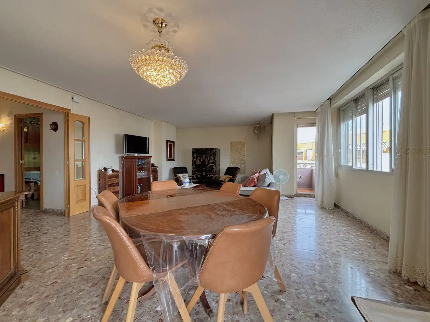 Dining room of Flat for sale in Castellón de la Plana / Castelló de la Plana  with Air Conditioner, Heating and Terrace