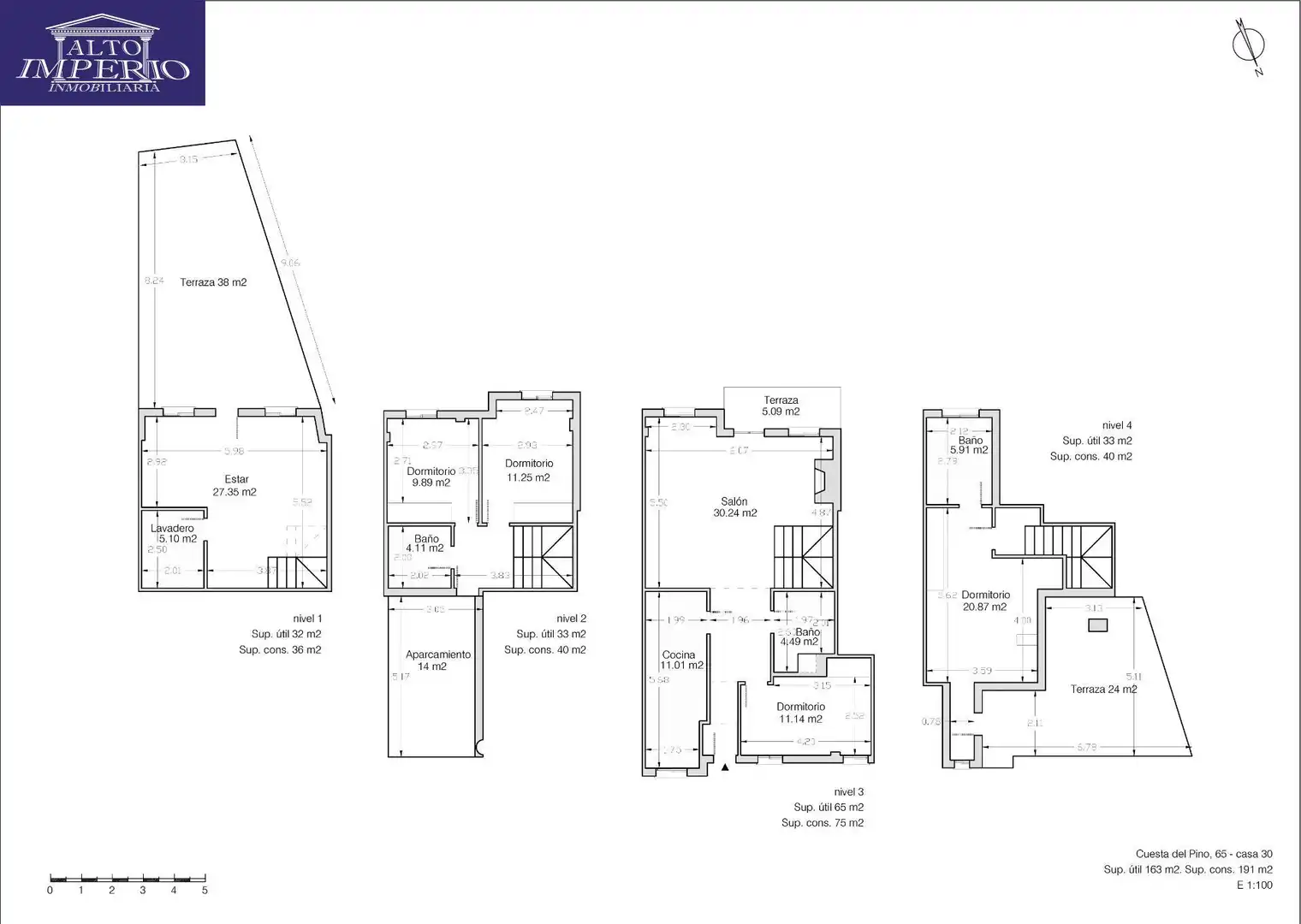 Casa a schiera con terrazza in vendita a Cuesta Pino 65, imagen 59