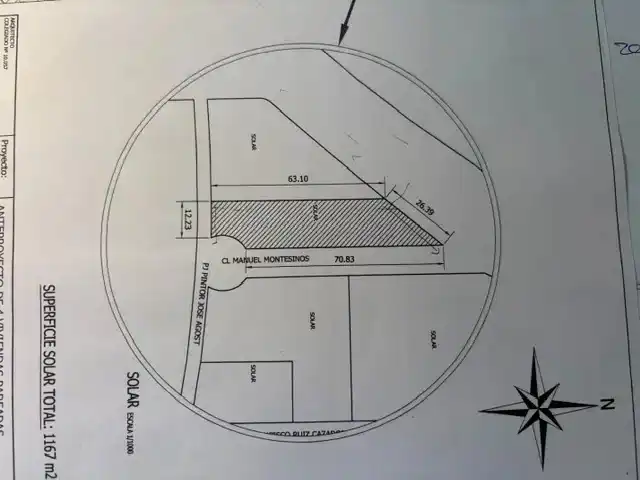Residential land for sale in Calle Manuel Montesinos 20