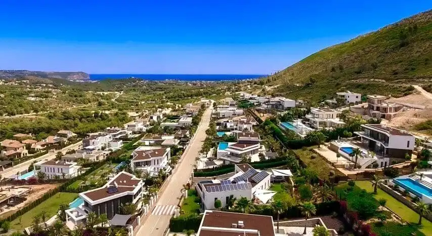 Vista exterior de Casa o chalet en venta en Jávea / Xàbia con Aire acondicionado, Jardín privado y Terraza