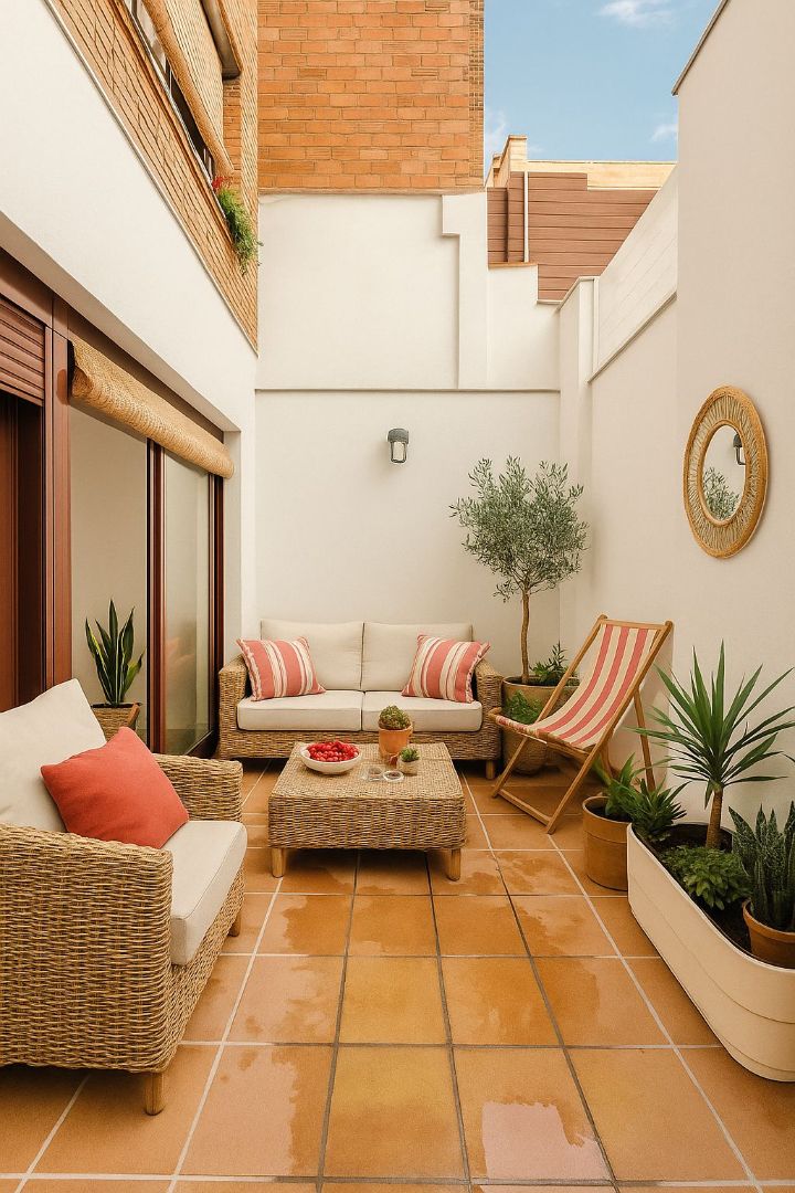 Balcony of Planta baja for sale in  Barcelona Capital  with Air Conditioner, Heating and Terrace