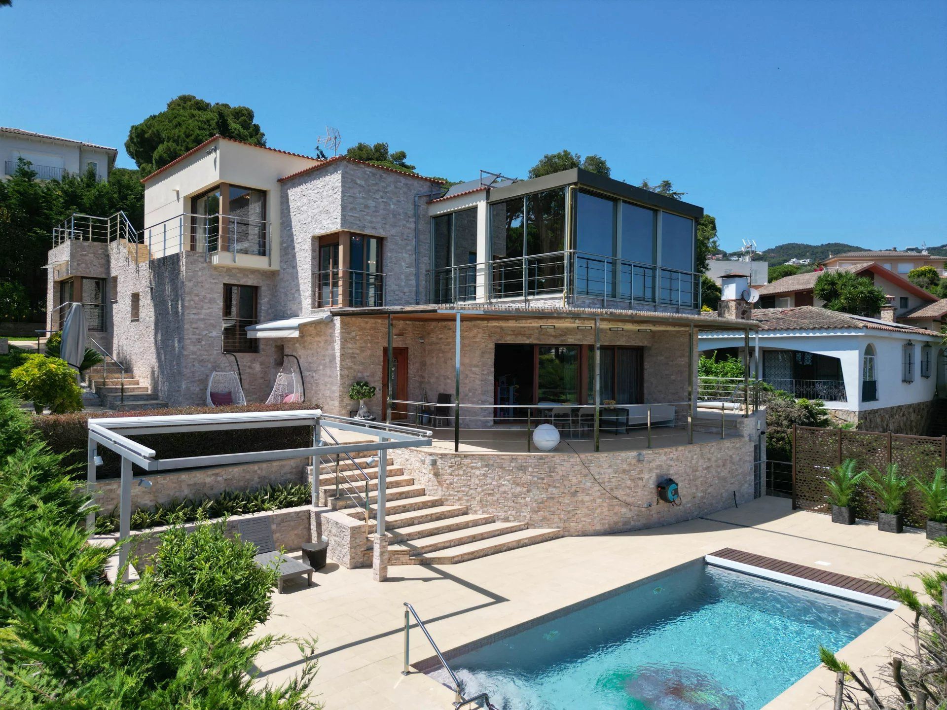 Vista exterior de Casa o chalet en venta en Lloret de Mar con Aire acondicionado, Calefacción y Jardín privado