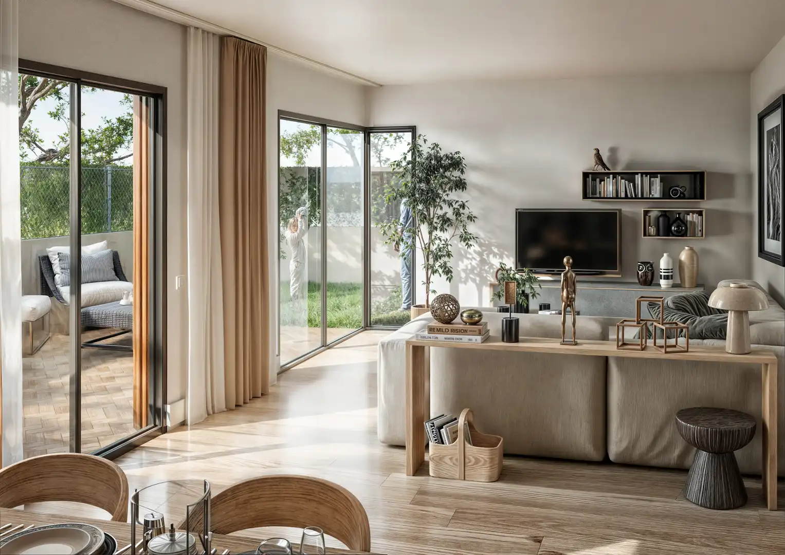 Sala d'estar de Apartament en venda en Calonge i Sant Antoni amb Aire condicionat, Calefacció i Terrassa