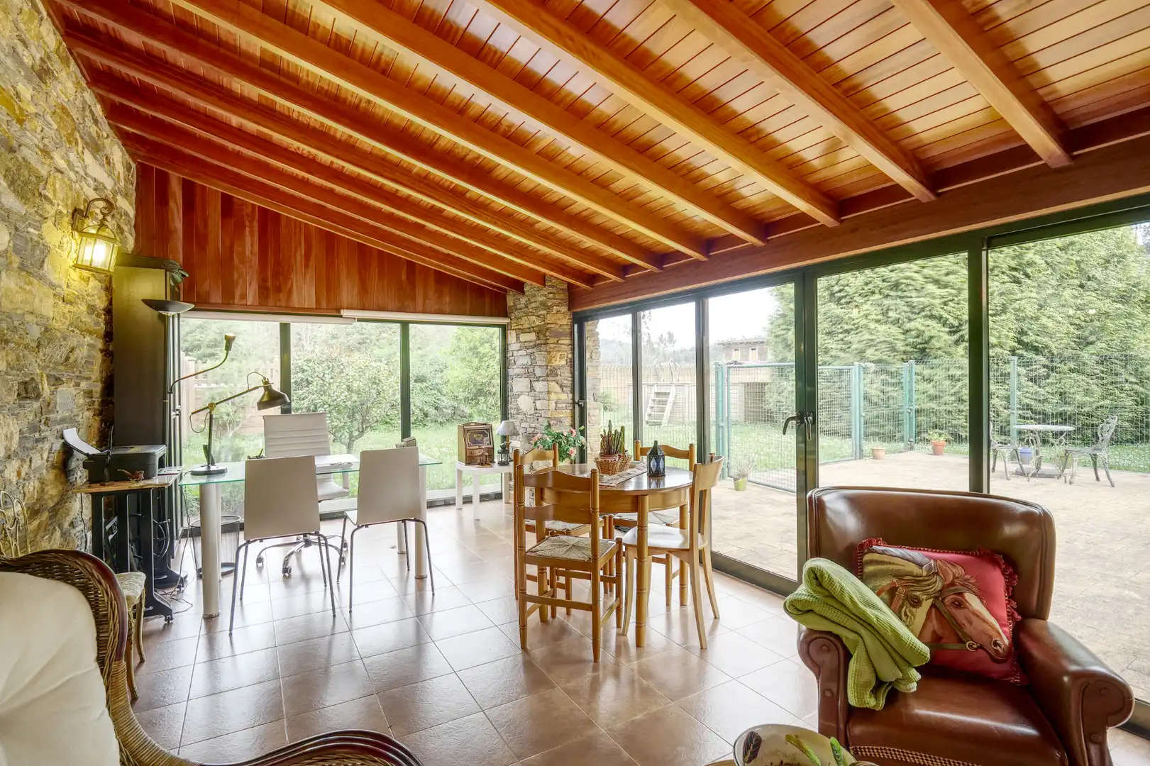Comedor de Finca rústica en venta en Valdoviño con Calefacción, Jardín privado y Parquet