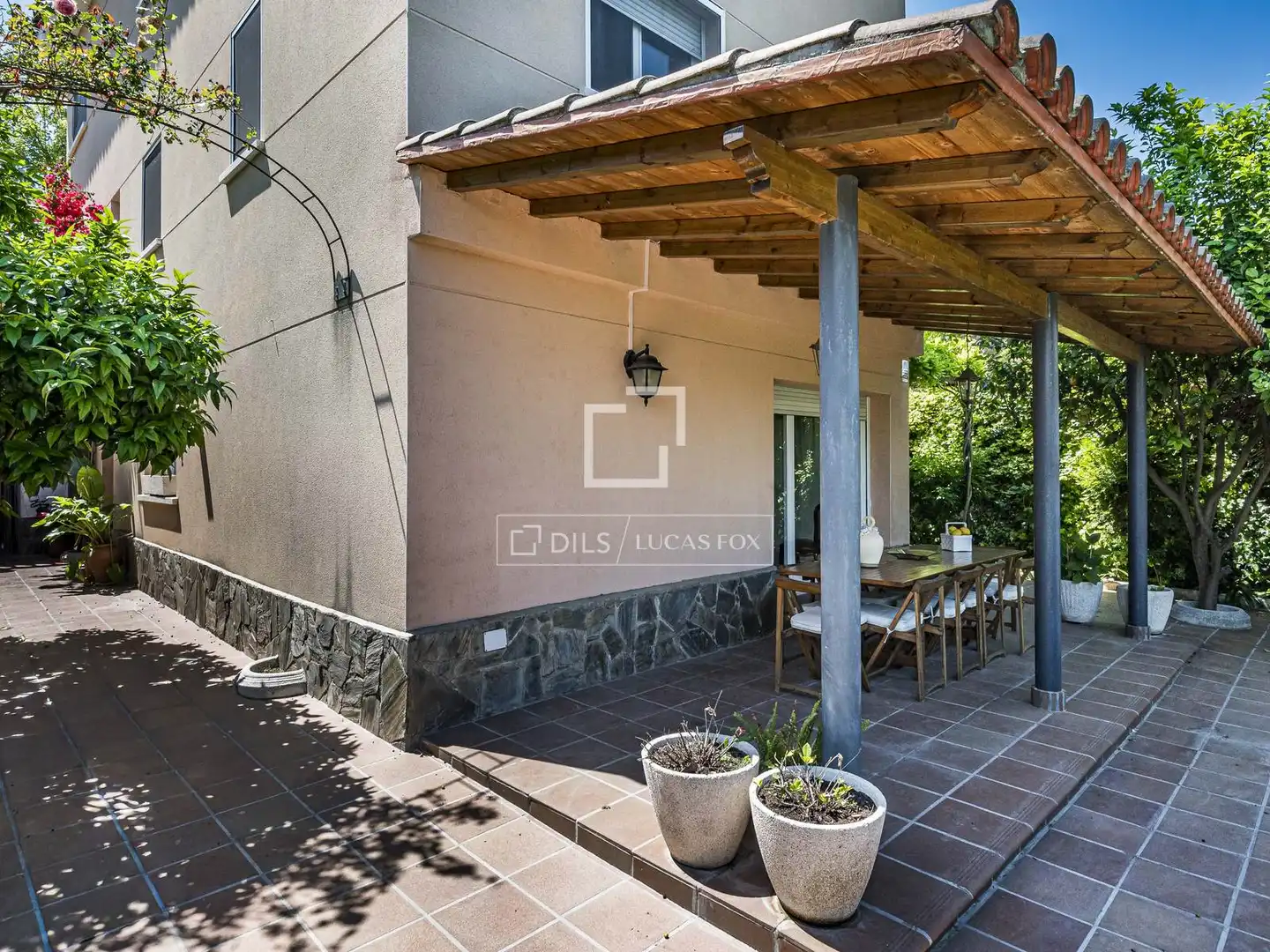 Terrassa de Casa o xalet en venda en Sant Cugat del Vallès amb Aire condicionat, Calefacció i Jardí privat