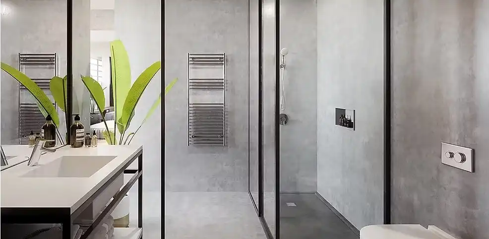 Baño de Planta baja en venta en Barcelona con Aire acondicionado, Calefacción y Jardín privado