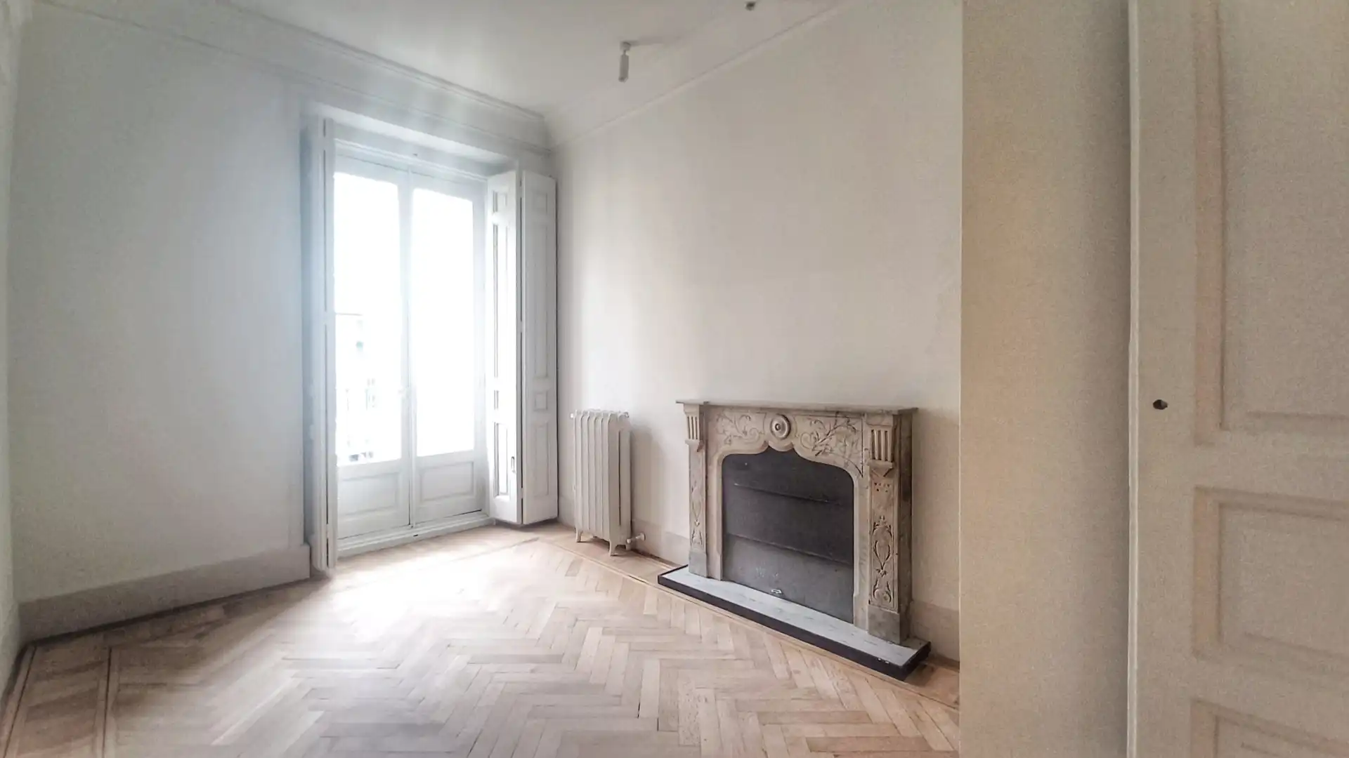 Wohnzimmer von Wohnung zur Miete in Madrid mit Klimaanlage, Heizung und Parkett