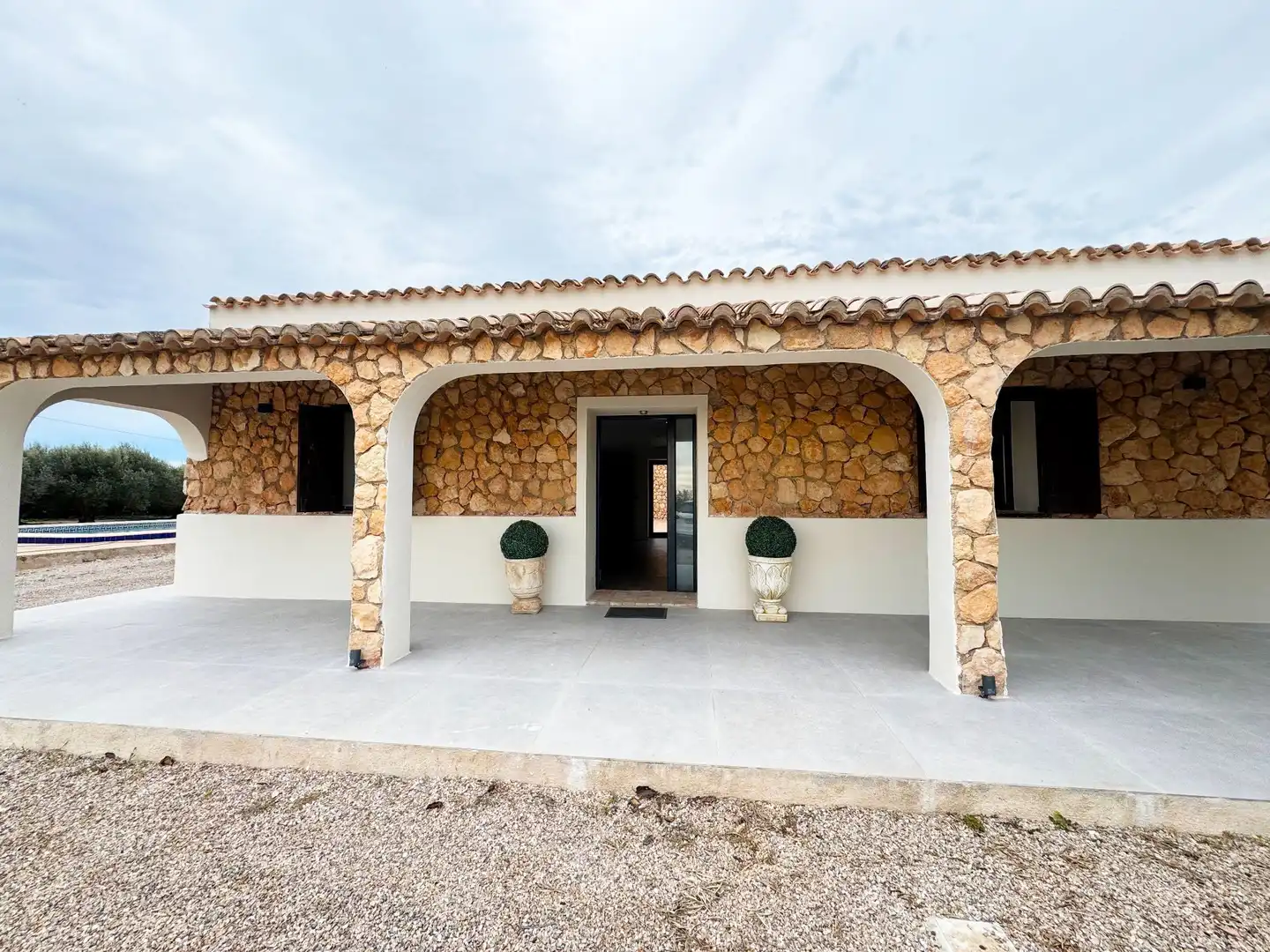 Vista exterior de Casa o xalet en venda en La Unión amb Aire condicionat, Jardí privat i Piscina