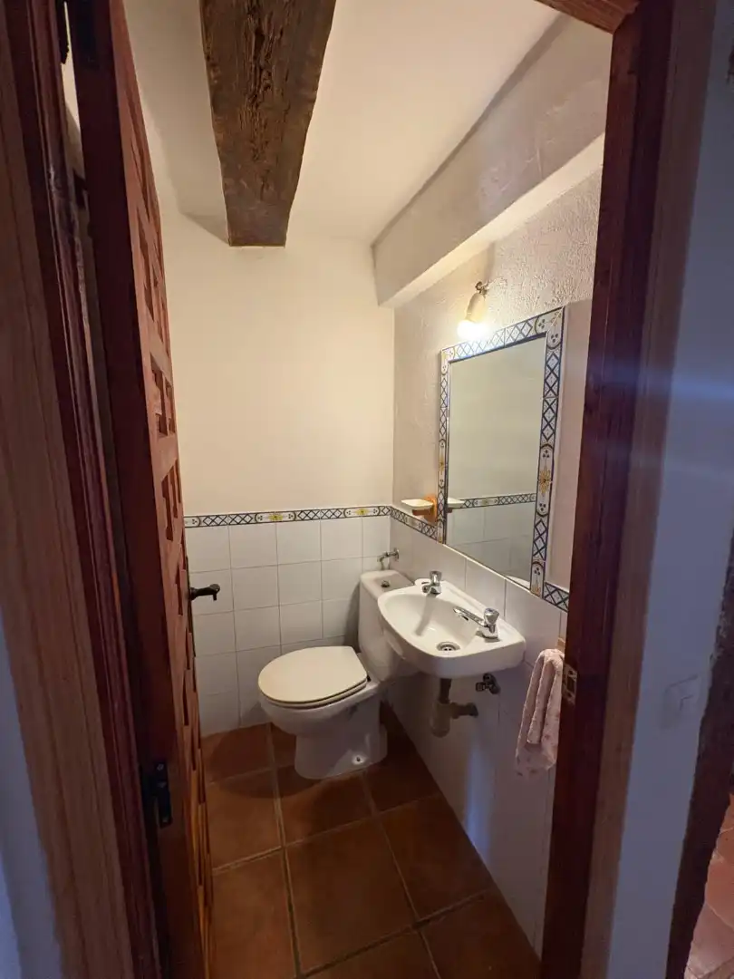 Bany de Casa adosada en venda en Simancas amb Calefacció, Jardí privat i Parquet