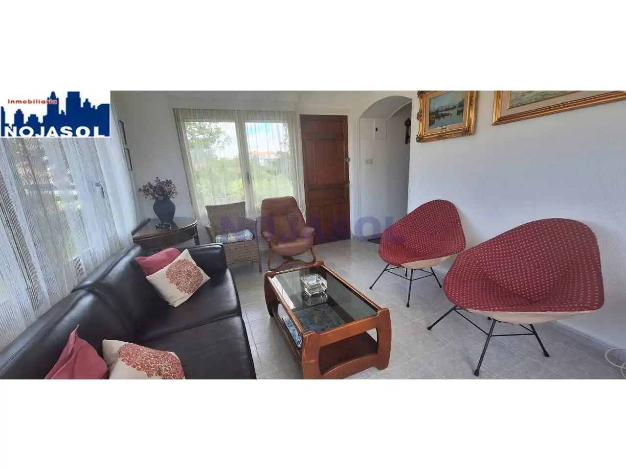Sala d'estar de Casa o xalet de lloguer en Noja amb Jardí privat, Terrassa i Moblat