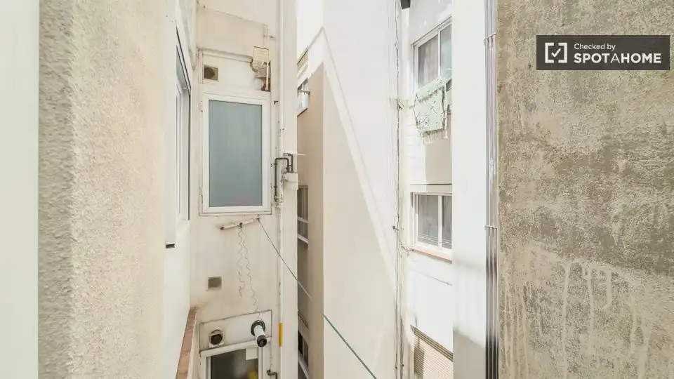 Terraza de Piso de alquiler en Barcelona con Aire acondicionado, Calefacción y Amueblado