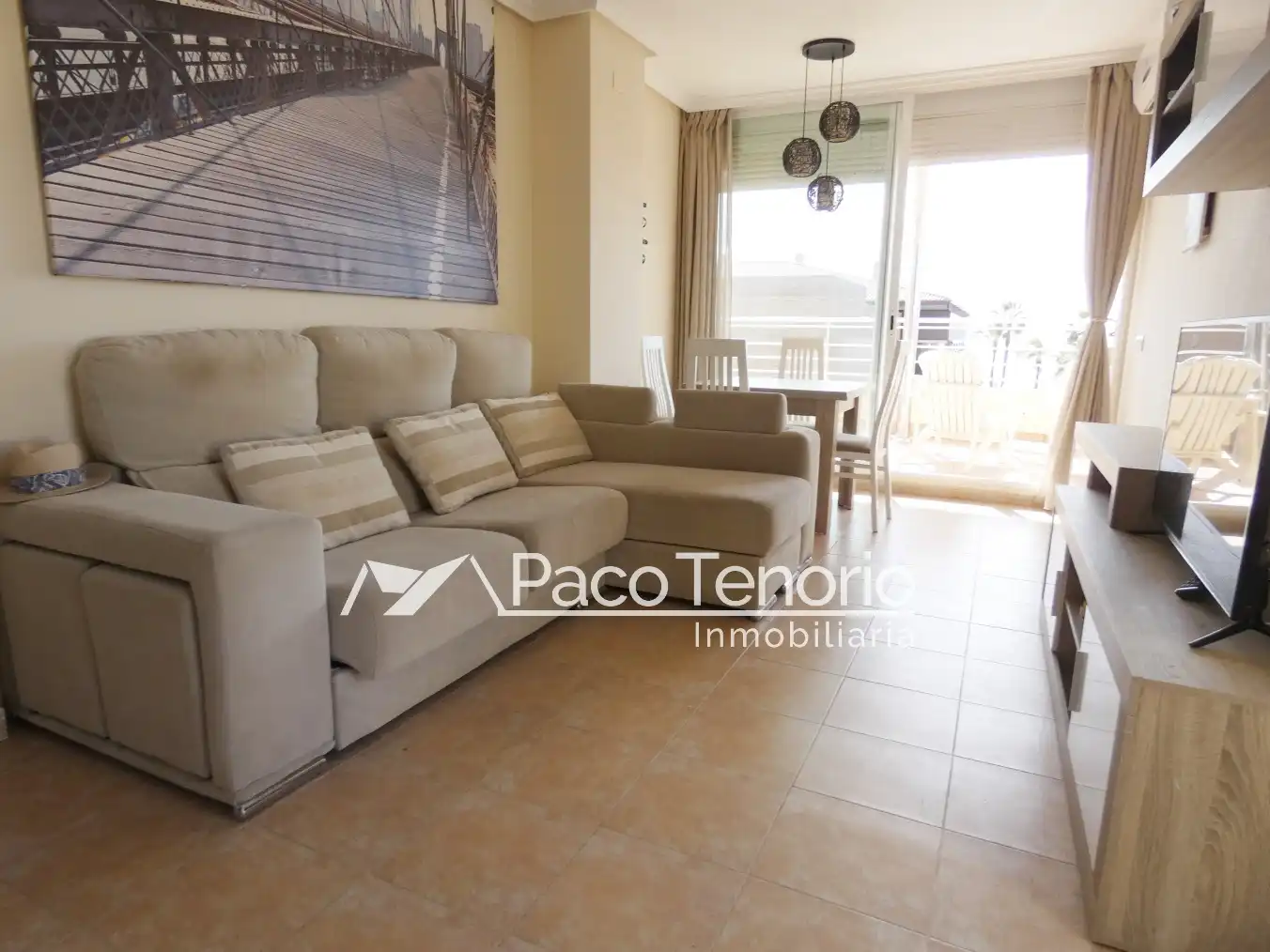 Sala de estar de Piso de alquiler en Islantilla con Terraza, Amueblado y Horno