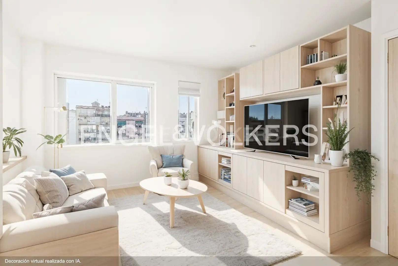 Sala de estar de Piso en venta en Barcelona con Aire acondicionado, Calefacción y Parquet