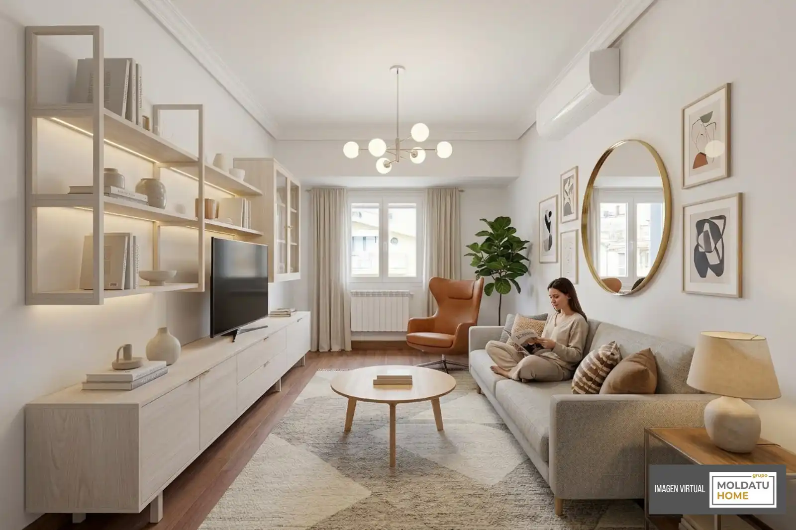 Sala de estar de Piso en venta en Irun  con Aire acondicionado, Calefacción y Trastero