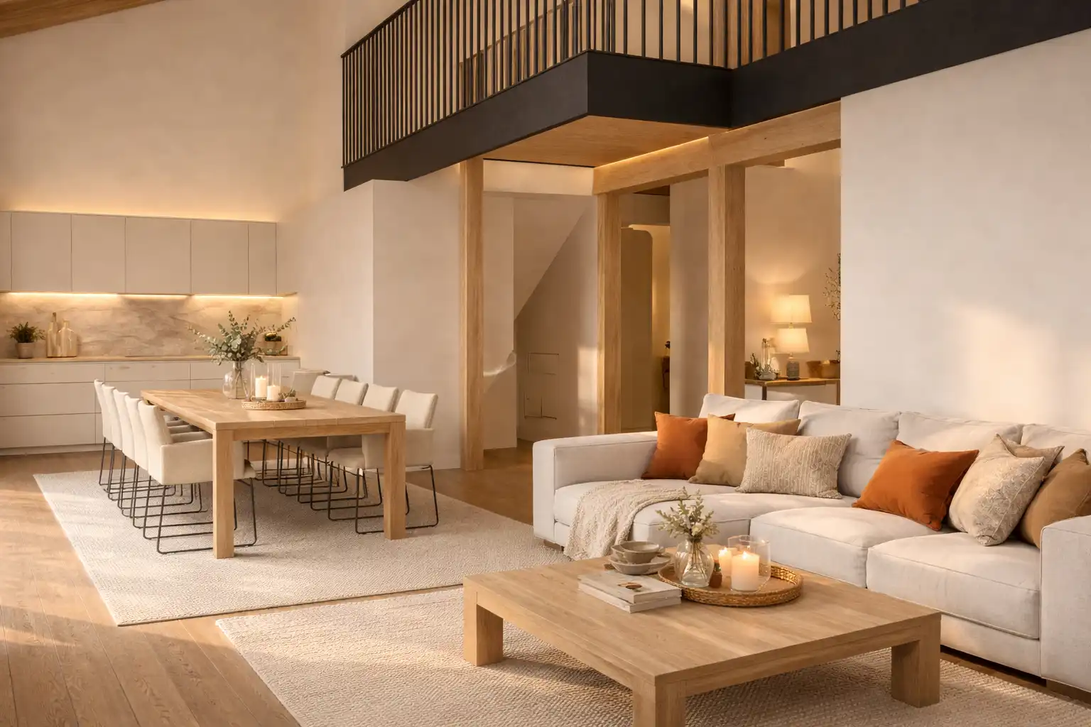 Sala de estar de Casa adosada en venta en Sainte - Léocadie con Aire acondicionado, Calefacción y Jardín privado