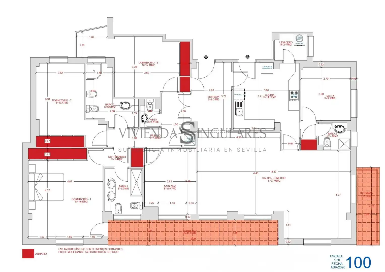 Piso con terraza en venta en Calle SANTA FE, imagen 40